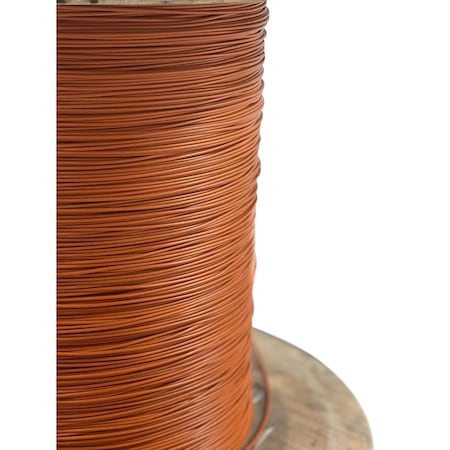 Laureola Industries 1/16" to 3/32" PVC Coated Orange Color Galvanized Cable 7x7 Strand Aircraft Cable Wire Rope, 100 ft ZAG116332-77-GPO-100